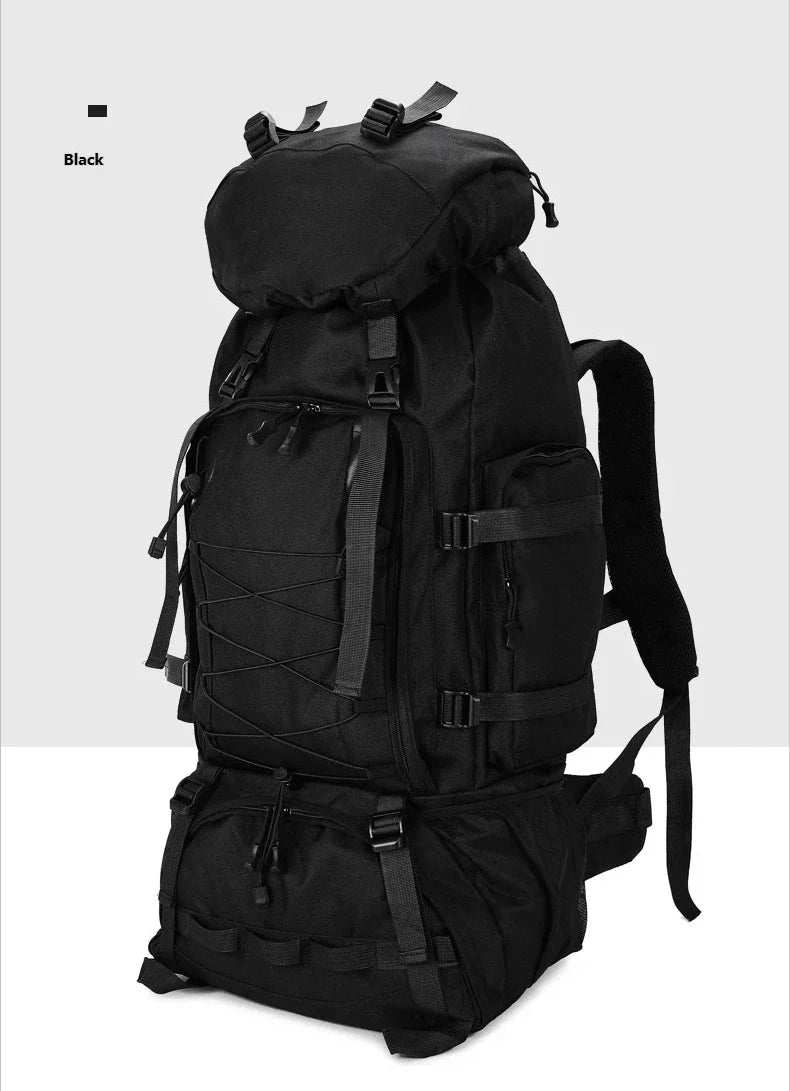 New Waterproof Molle Rucksack Outdoor Climbing Backpack Military Camo Tactical Bag Hiking Travel Fishing Mountaineering Bag