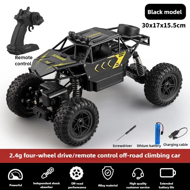 Kawaii Toy Car Gift-Upgrade Alloy 6WD Climbing Off-road Rc Cars,Remote Control Car Model,Fart Spray 8K HD Camera,Toys For Boys