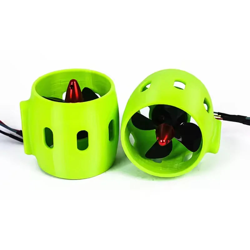 12-24V 20A Brushless Underwater Thruster 4 Blade RC Bait Boat Trolling Motor Waterproof High Torque for Fishing Kayak Accessory