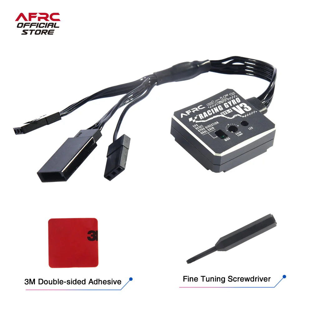 AFRC-GYS-1 V3 RACING Gyro Drift Car Stabilizer CNC Metal Case For 1/28 1/18 1/10 1/8 RC Cars /Boats Model DIY Assembly Upgrading