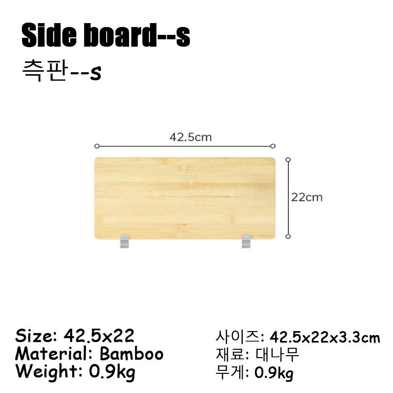 IGT Table Extension Bamboo Plate Camping Portable Board IGT Table Top Picnic Outdoor Kitchen IGT Accessories