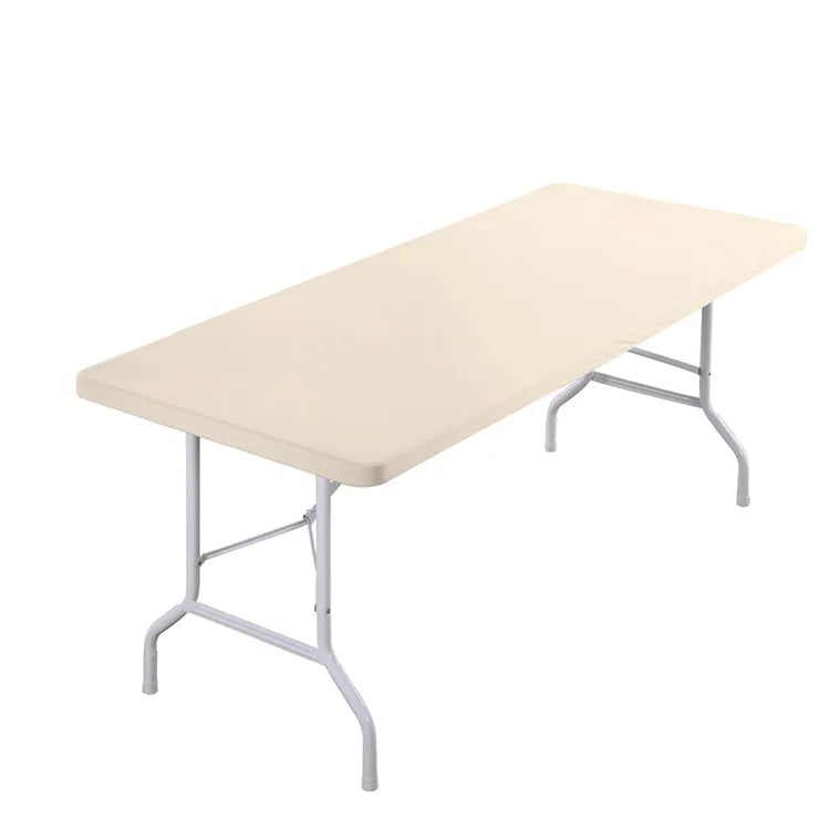 Spandex Tablecloth Washable and Wrinkle Resistant Patio Elastic Table Cover for Camping Dining Room Patio Kitchen Banquet Party