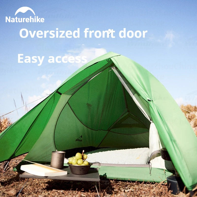 Naturehike Cloud Up Base Tent 1 2 3 Person Waterproof Double Layer Outdoor Hiking Camping Backpacking Cycling Tent 210T Nylon