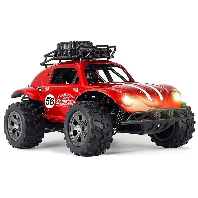 1:18 Beetle RC Drift Car, 2.4G Remote Control Car Toy, High-Speed Off-Road RC Cars, Fine Sticker, Cool Lights, Kids Toys, Holida