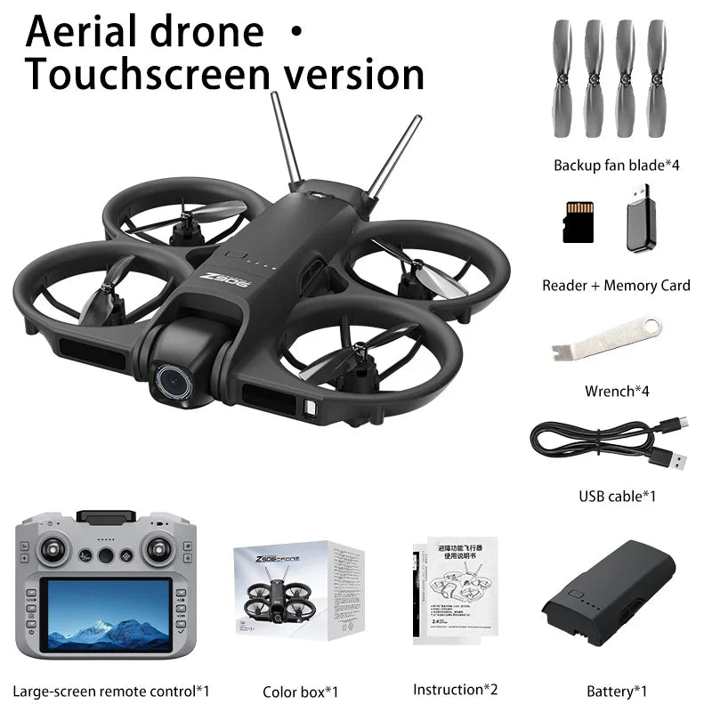 2026 Drone With 4.3-inch Large Screen 8k High-definition Aerial Photography Obstacle Avoidance Remote Control Quadcopter