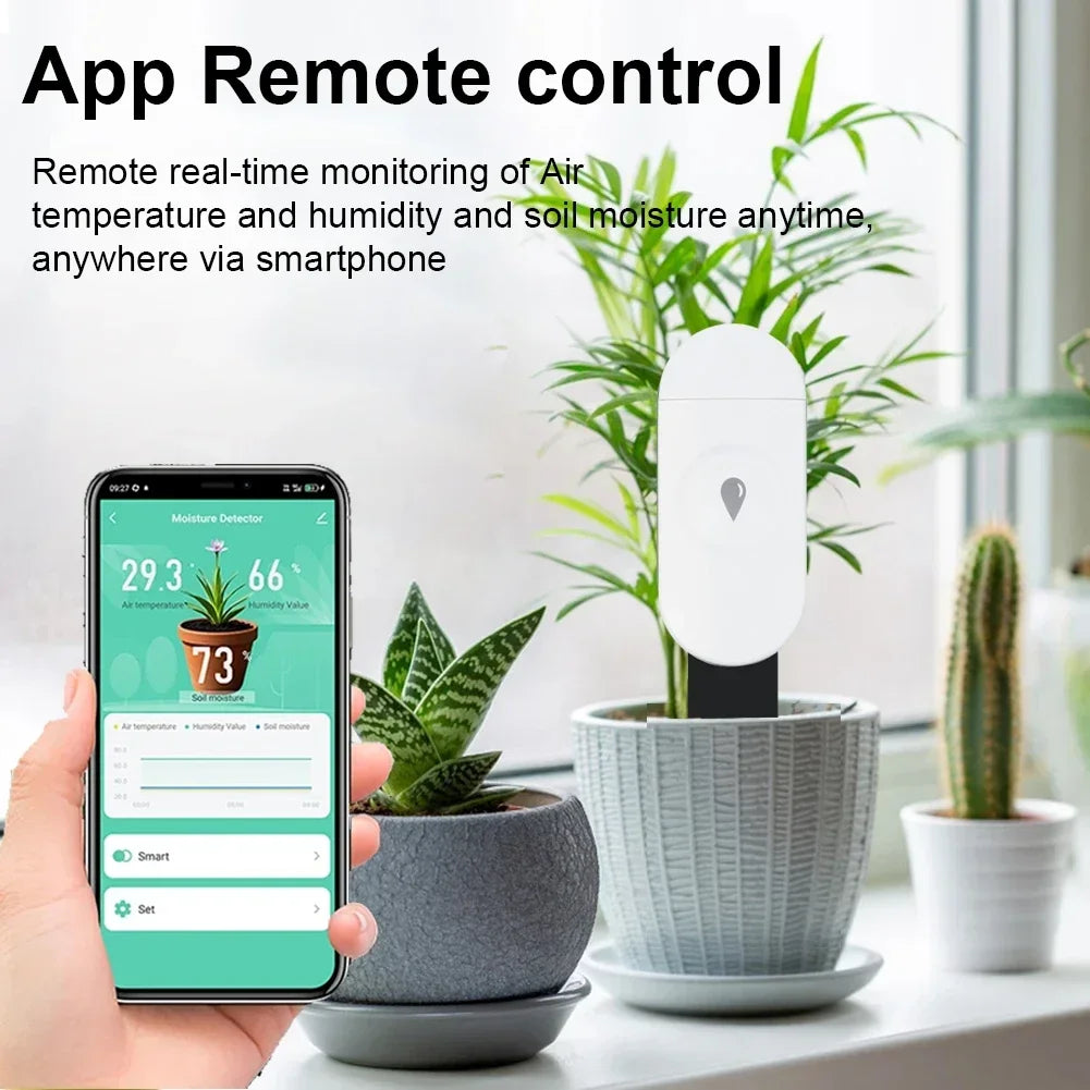 Tuya Zigbee Temperature Humidity Moisture Detector Smart Soil Tester Moisture Sensor Real Time Monitor Support Home Assistant Z2