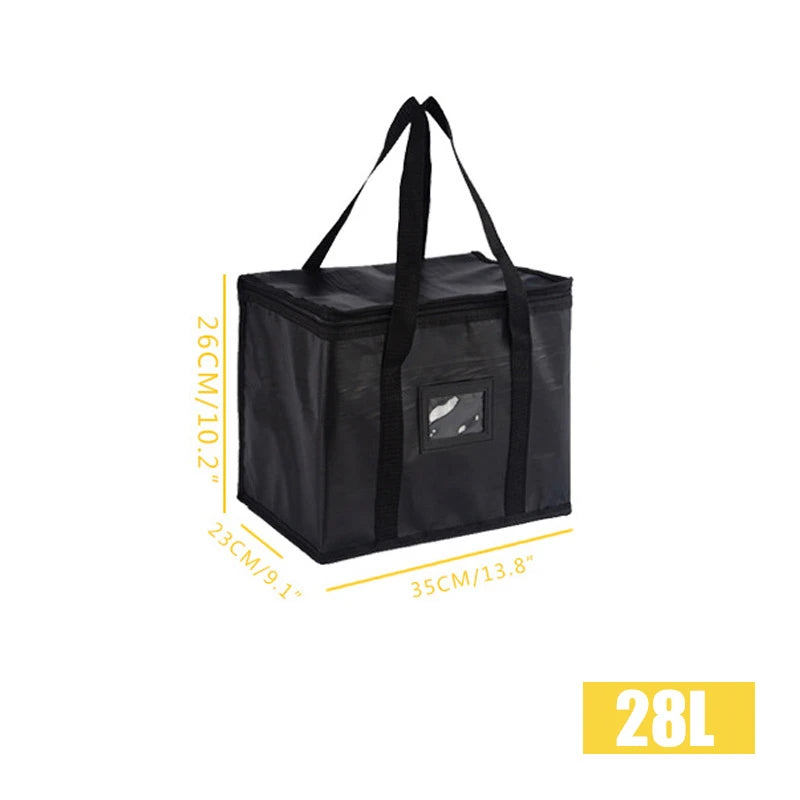 Portable Large Food Delivery Insulated Bags Pizza Takeaway Thermal Warm Cooler Bag Camping Box Thermal Bag Picnic Drink Carrier