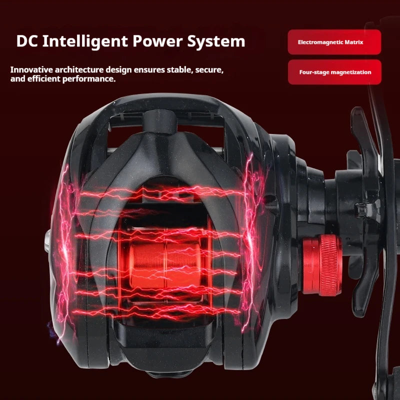 Baitcasting Reel DC Smart Electronic Brake Universal with Sound Device and Casting Alarm