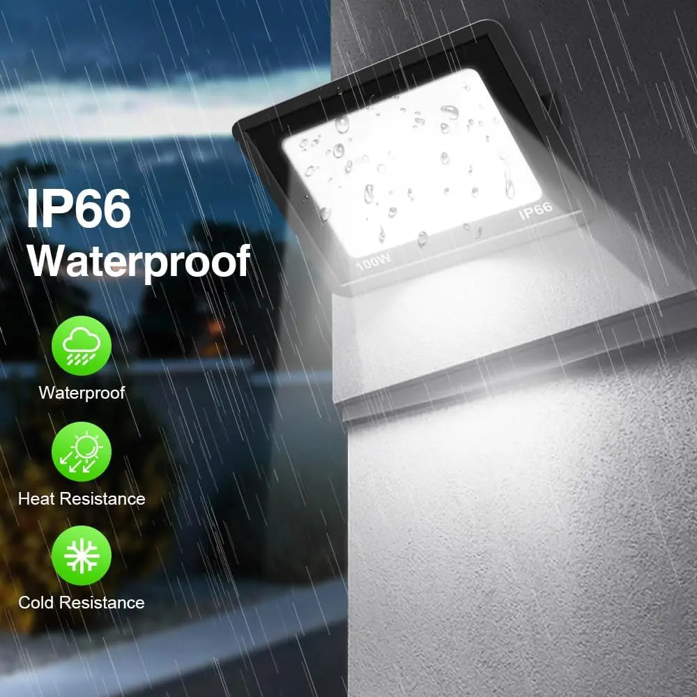 Ac 220V/110V Rgb Led Floodlight Reflector Outdoor Lighting 10W 30W 50W 100W Ip66 Waterproof Rgb Spotlight Lamps Remote Control