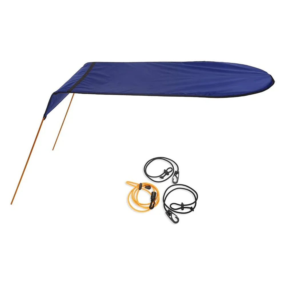 UV Protection Canopy For Kayak Boat UV Protection Shade Black Sun Shade Canopy Versatile Watercraft Accessory Outdoor Activities