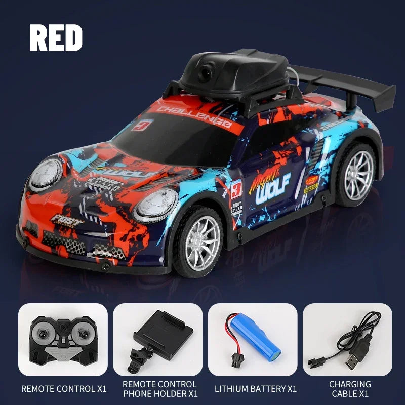 480P Camera RC Cars 2.4G 4CH Remote Control Racing Cars High Speed Radio Controlled Vehicle Car Model Toys Children Kids Gifts