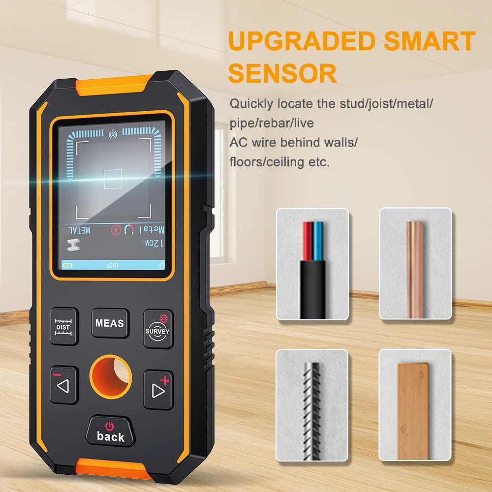 Noyafa Nf-513S Metal Detector Wire Finder for Detecting Underground Cables Cable Metal AC Wood in Walls Cable Tracker Tools