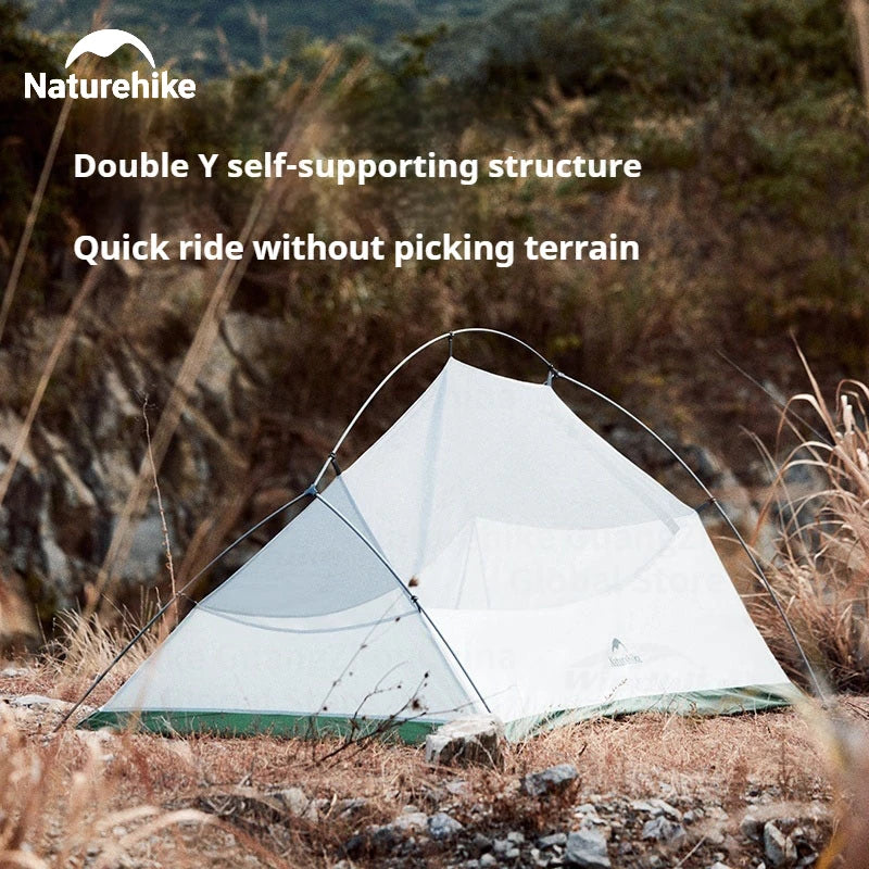Naturehike Cloud Up Base Tent 1 2 3 Person Waterproof Double Layer Outdoor Hiking Camping Backpacking Cycling Tent 210T Nylon