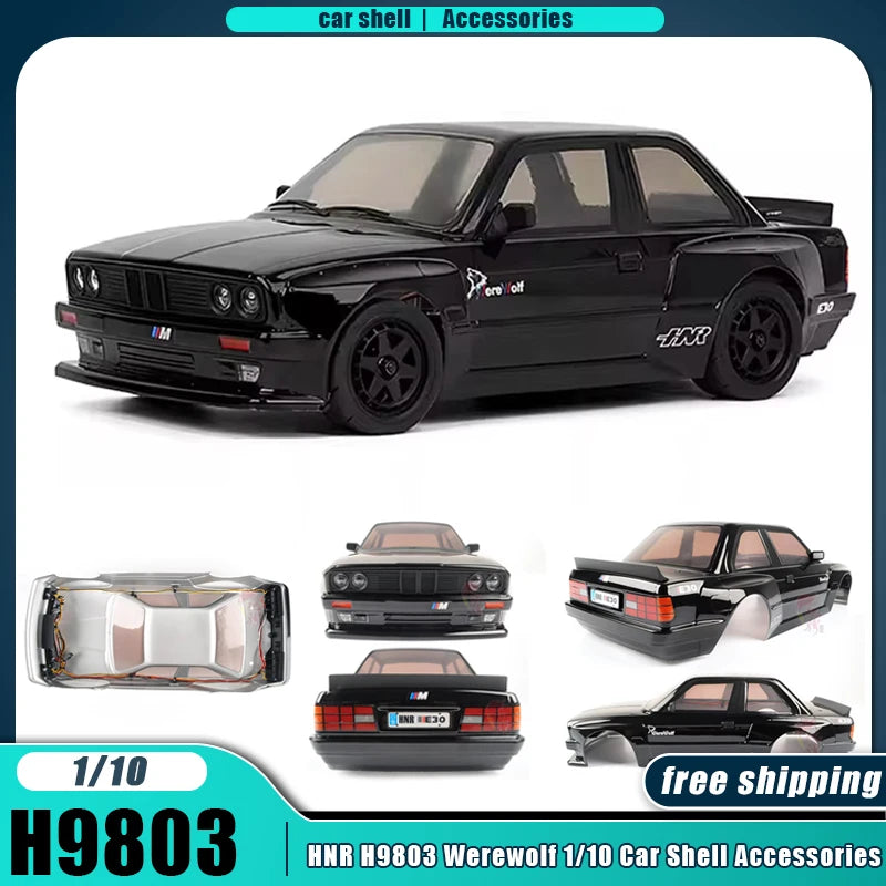IN STOCK HNR H9803 Car Shell Werewolf 1/10 RC Cars Drifting Car Shell Spray Painted With Lamp Group H9803 Accessories Gift Toys