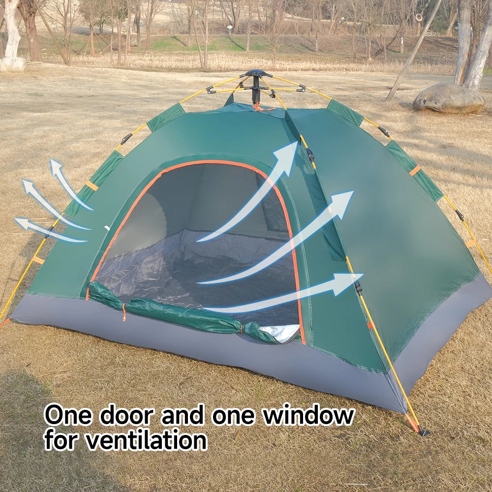 2-3 Person Pop Up Camping Tent | Instant Easy Setup, Waterproof Windproof with Removable Rain Fly & UV Protection | Lightweight