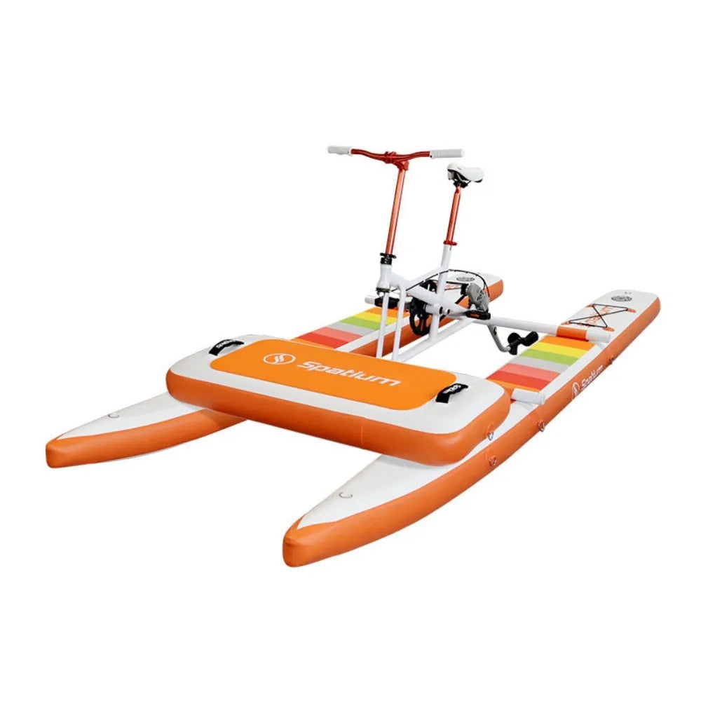 Single Water Bike Inflatable Pedal Boat 3.0 Inflatable Pedal Kayak Pedal Bicycle For Water Sports More Stable And Easy To Drive