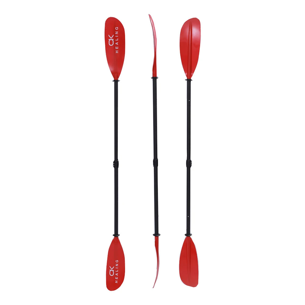 4 Section Kayak Paddle RedPaddle FiberGlass Shaft Inflatable Stand Up Paddle Boats Accessory Kayaks Tool Oars Paddle New