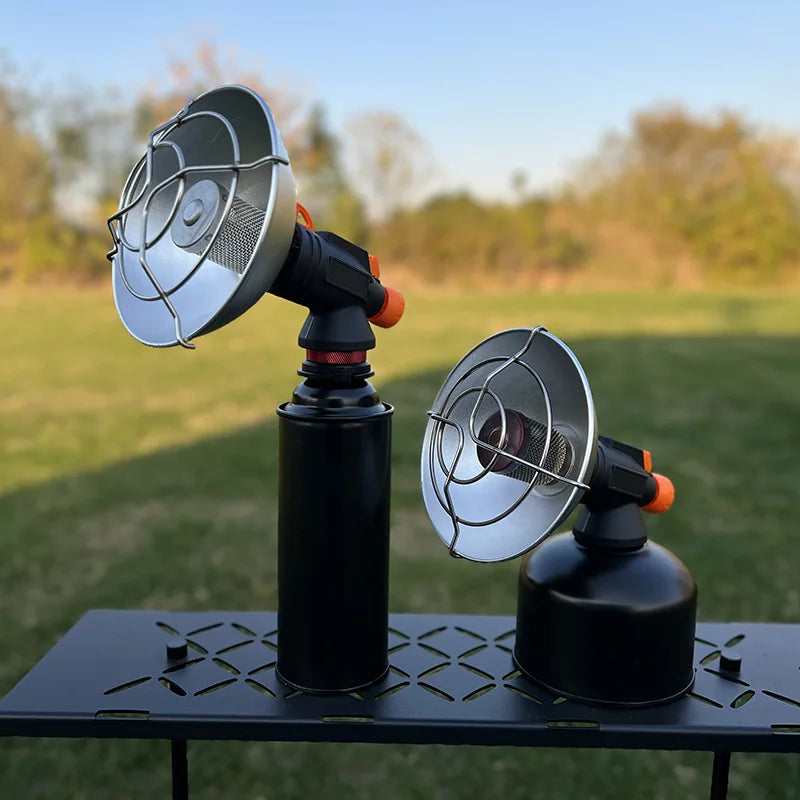 Portable Mini Gas Heater Outdoor Fishing Camping Windproof Stainless Steel Gas Butane Stove Heater With Storage Box