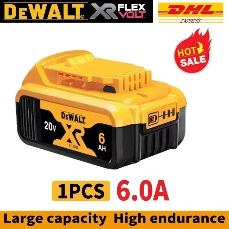 New 100% Original Dewalt 6.0Ah 20V/60V Power Tool Battery DCB206 DCB206 DCB205 DCB200 DCB203 For Dewalt power cordless drill