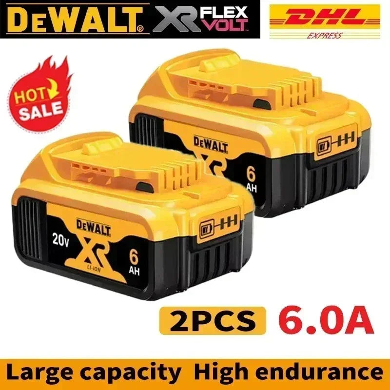 New 100% Original Dewalt 6.0Ah 20V/60V Power Tool Battery DCB206 DCB206 DCB205 DCB200 DCB203 For Dewalt power cordless drill