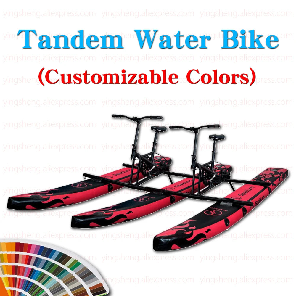 Single Water Bike Inflatable Pedal Boat 3.0 Inflatable Pedal Kayak Pedal Bicycle For Water Sports More Stable And Easy To Drive