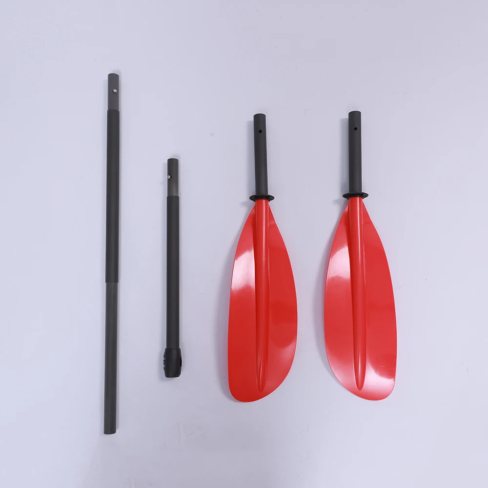 4 Section Kayak Paddle RedPaddle FiberGlass Shaft Inflatable Stand Up Paddle Boats Accessory Kayaks Tool Oars Paddle New