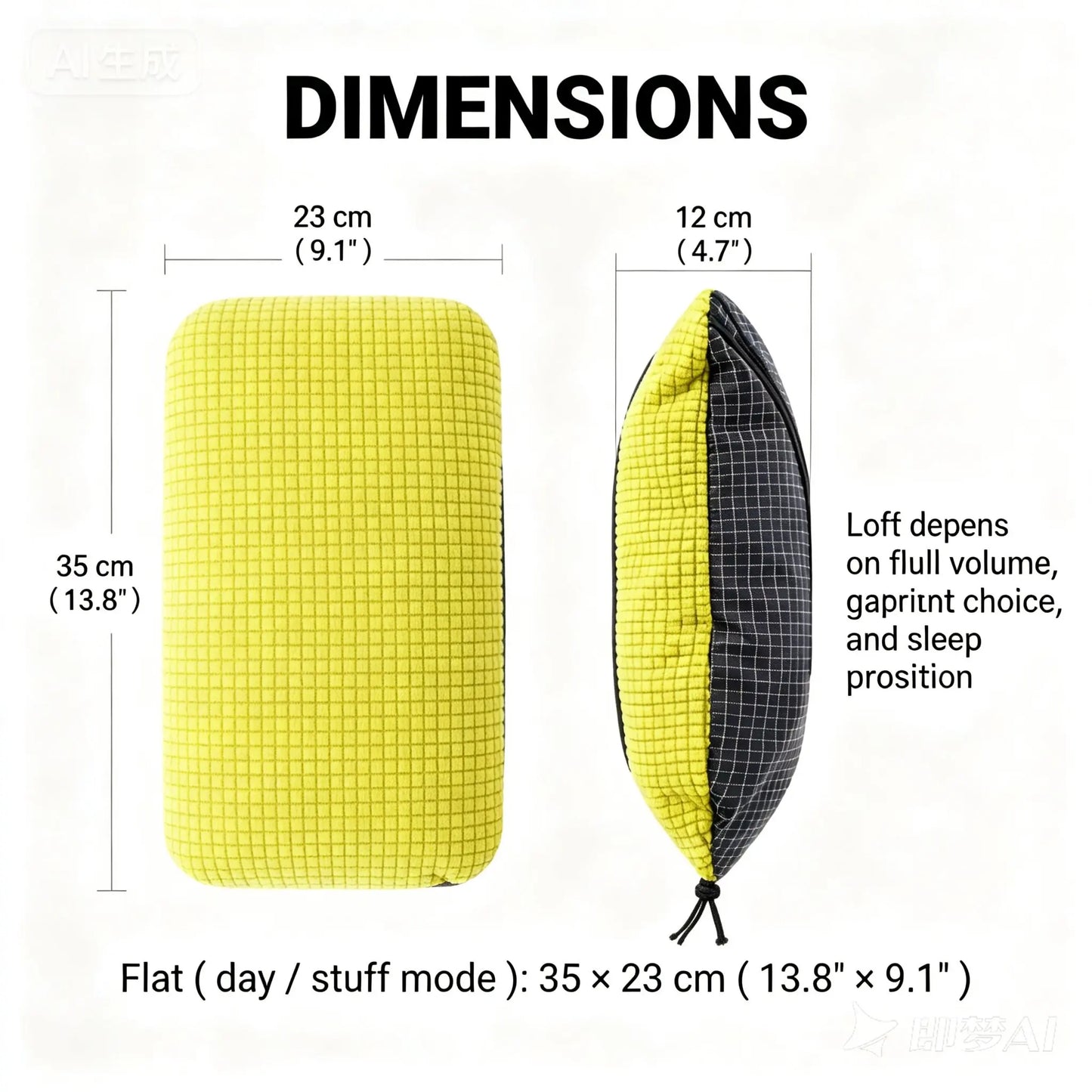 Stuff Sack & Pillow 2-in-1 UHMWPE Multifunctional Outdoor Headrest 53g Ultralight Hikers Camping Dyneema Pillowcase Storage Bag