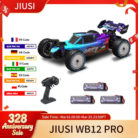 JIUSI WB12 PRO 1/12 Racing Car 4WD High Speed 80KM/H Brushless Remote Control Car Off-road Competitive Drift RC Car Toy Kid Gift