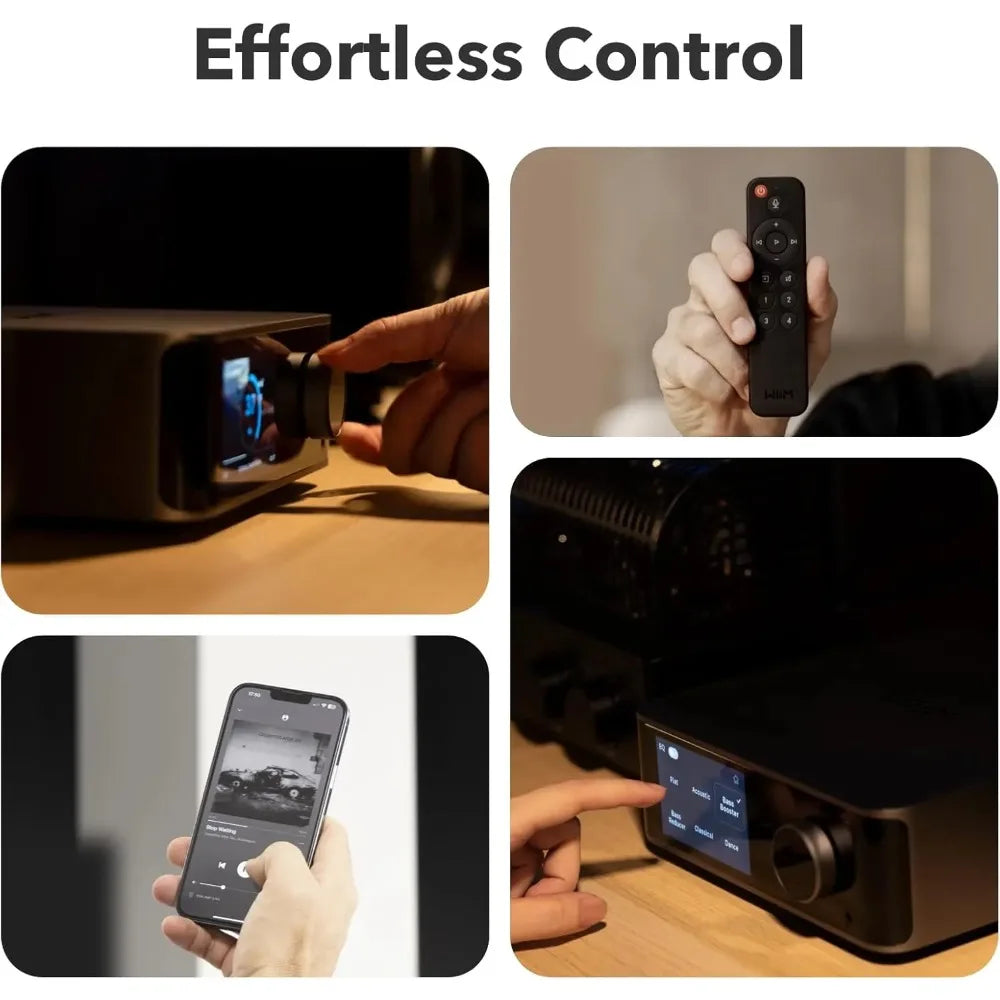 Ultra Music Streamer & Digital Preamp | 3.5" Touchscreen, Compatible Wireless Audio Receivers & Adapters