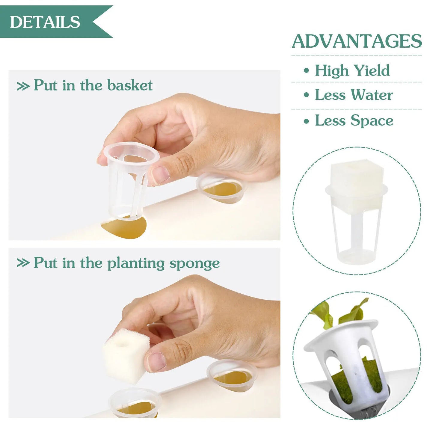 Hydroponics Growing System Kit,BHTNYOO 36 Plant Sites Food Grade-PVC Pipes Planting Equipment Hydroponic Garden Tool(110V-220V)