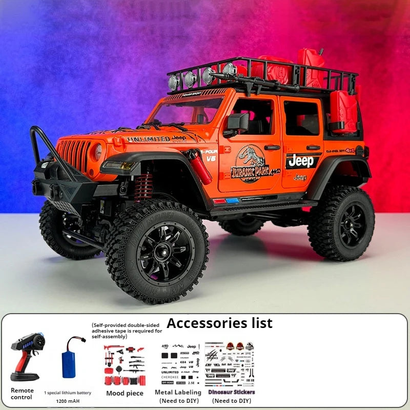 MN128 RC Cars 1:12 Jurassic Dinosaur Edition Herdsman Remote Control Car 4WD Off road Vehicle Model Car Adult Gifts Toys