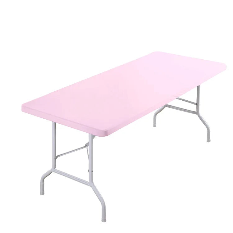 Spandex Tablecloth Washable and Wrinkle Resistant Patio Elastic Table Cover for Camping Dining Room Patio Kitchen Banquet Party