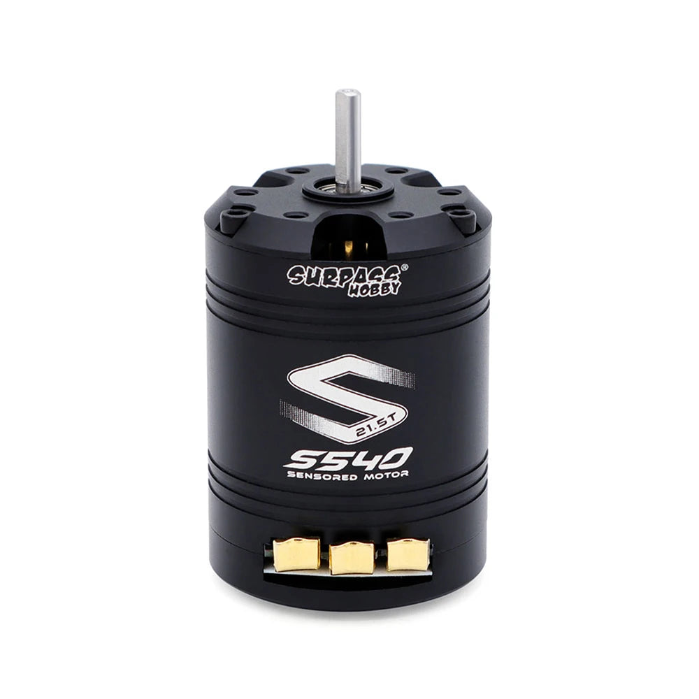 SURPASSHOBBY Brushless Motor ESC Combo Sensored S540 17.5T 21.5T Motor 60A Sensored ESC 32-bit 6V/3A BEC For 1/10 RC Cars