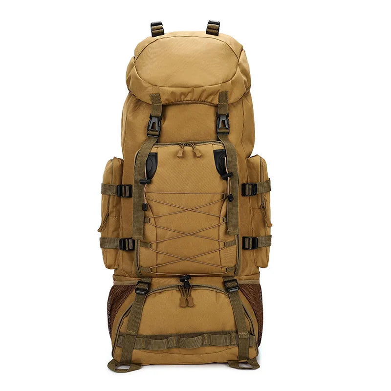 New Waterproof Molle Rucksack Outdoor Climbing Backpack Military Camo Tactical Bag Hiking Travel Fishing Mountaineering Bag