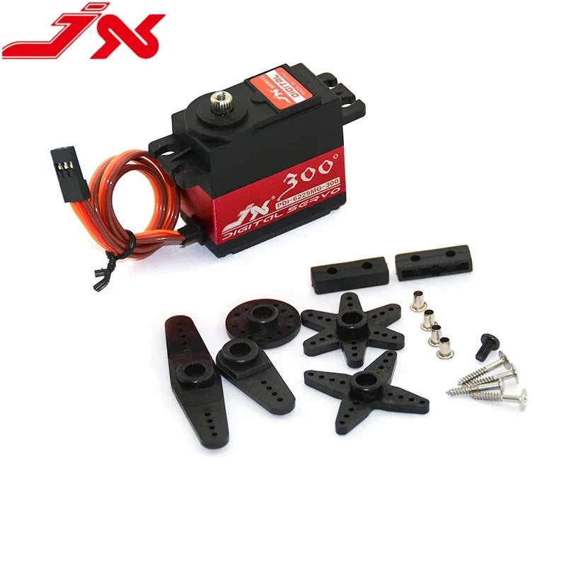 JX PDI-6225MG-300° 300 Degree 62g 25kg 4.8-6V 0.21Sec High Precision Metal Gear Digital Servo for RC Cars Robot Arm Aircraft