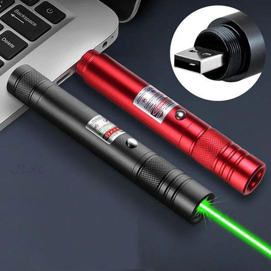 Green Laser Pointer- 710 High Powerful 5mw Combination USB Built-in batteries Continuous Line Laser For Outdoor Camping Hiking