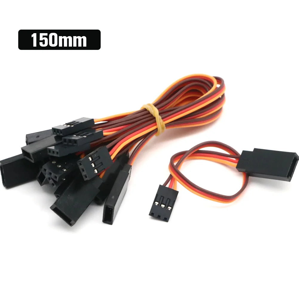 100pcs/lot Wire Cable 100mm 150mm 300mm 500mm Servo Extension Cable For Futaba Plug futabLead Wire Cable For RC Toys