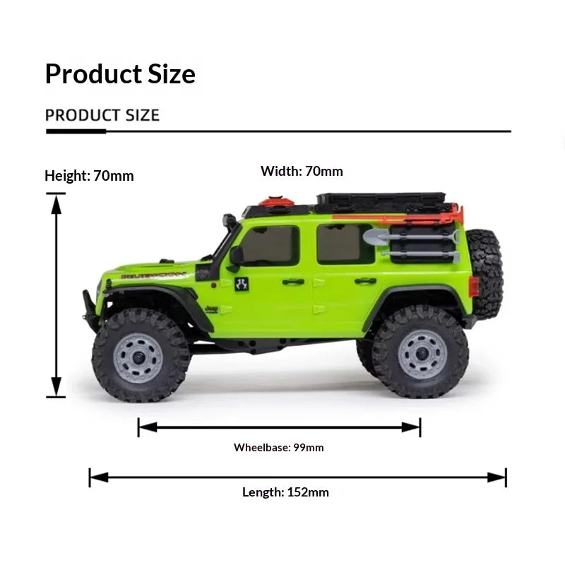 AXIAL 1/30 SCX30 Wrangler JLU RC Cars Mini Truck 4WD Brushed 2S Climbing Offroad Car Electric RTR RC Car Children's Gifts