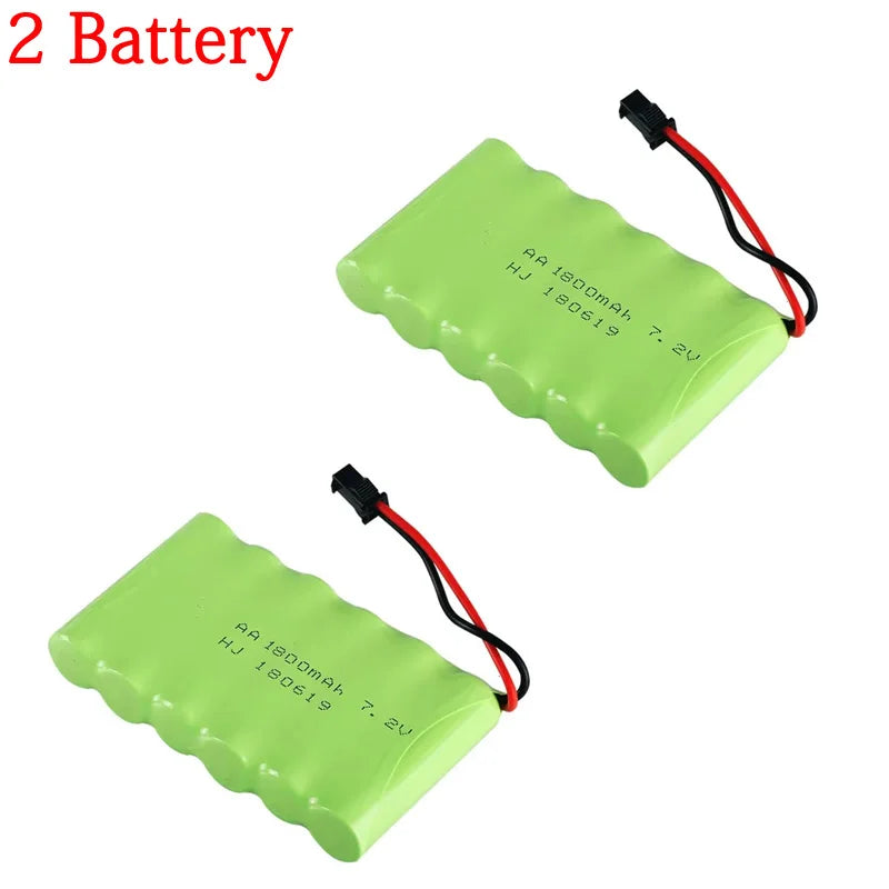 AA Rechargeable Nickel-cadmium Battery 7.2V 1800mAh Suitable for Remote Control Devices Such As Toy Cars Boats and Robots.
