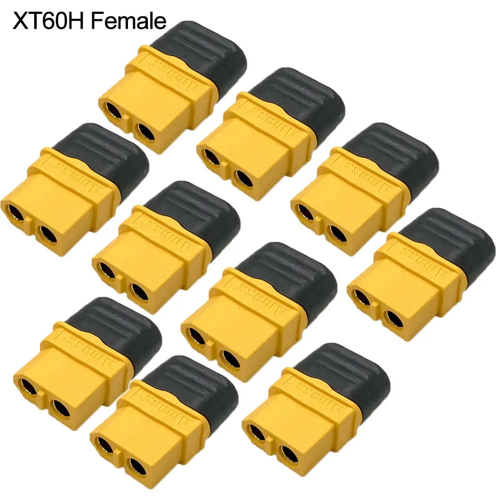 10pcs Amass XT60h connector XT60-T plug with Sheath Housing Female / male XT60 plug for RC Lipo Battery rc cars fpve drones
