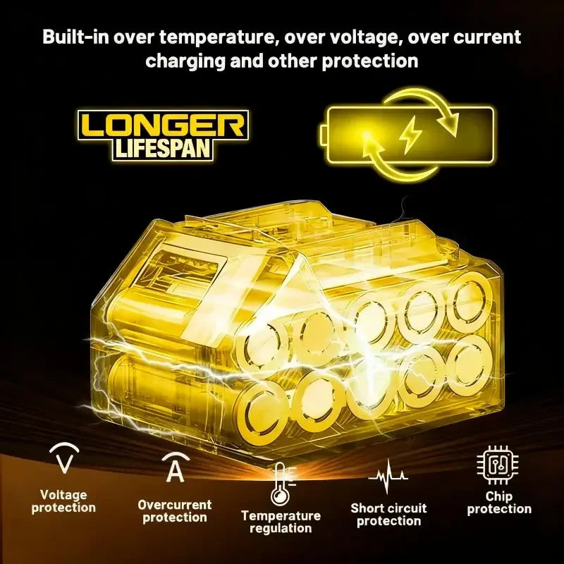 New 100% Original Dewalt 6.0Ah 20V/60V Power Tool Battery DCB206 DCB206 DCB205 DCB200 DCB203 For Dewalt power cordless drill