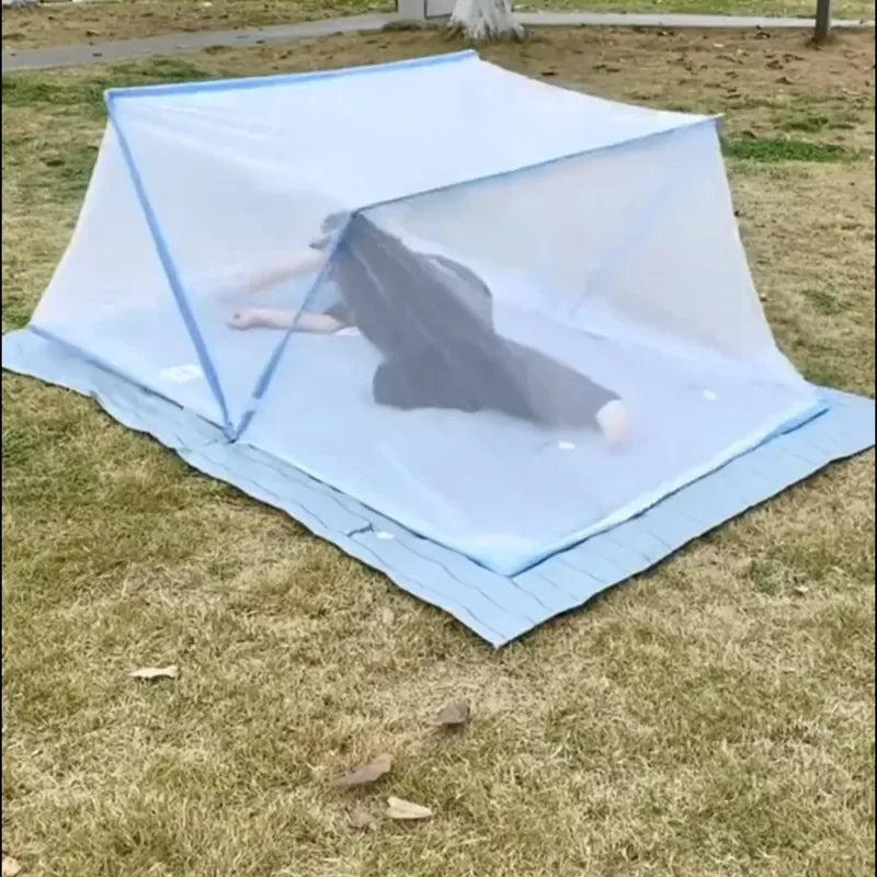 Pop Up Mosquito Net Portable Foldable - No Installation 3s Auto Setup for Student Dormitory/Camping Travel/Home Bed Ultra Light