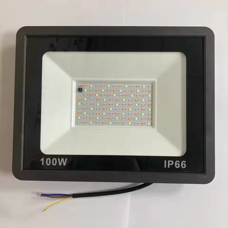 Ac 220V/110V Rgb Led Floodlight Reflector Outdoor Lighting 10W 30W 50W 100W Ip66 Waterproof Rgb Spotlight Lamps Remote Control
