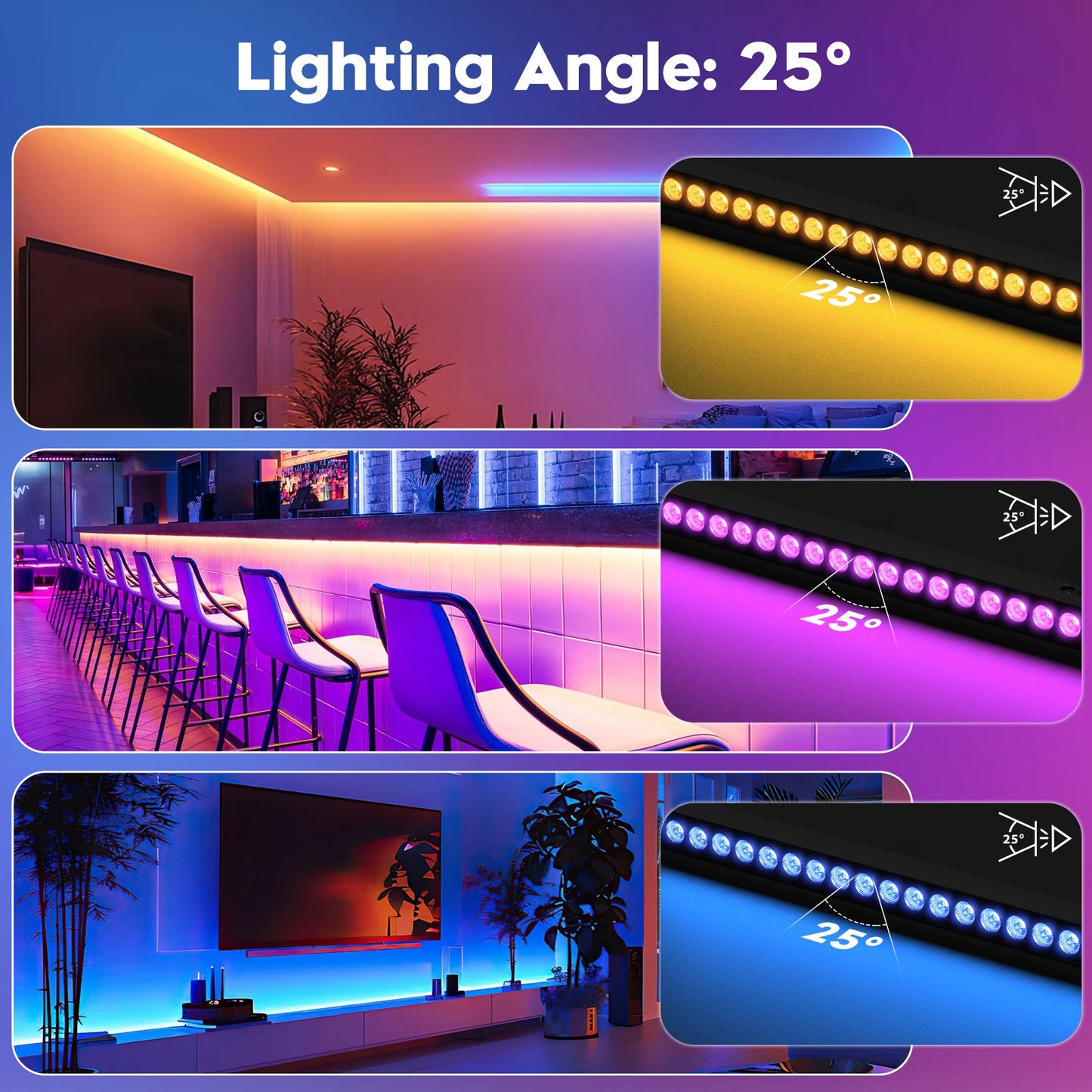 U'King 4Pcs 60W RGB 24LED Wall Wash Light Bar With Remote Controller DMX Stage Light Bar For Wedding Church Music Dance DJ Party