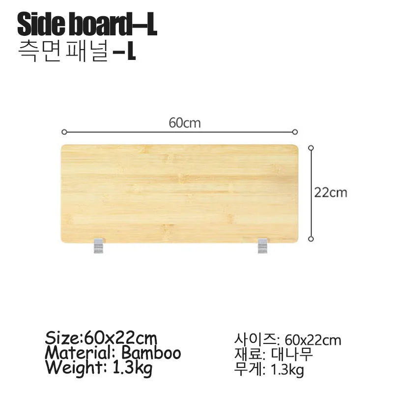 IGT Table Extension Bamboo Plate Camping Portable Board IGT Table Top Picnic Outdoor Kitchen IGT Accessories