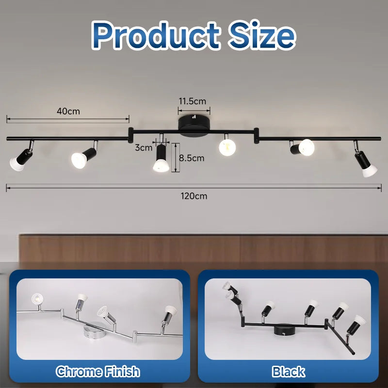 GU10 Modern Led Light Ceiling Lamp Led Ceiling Spotlights Living Room Light Fixture Indoor For Dinning Room Bedroom Kitchen