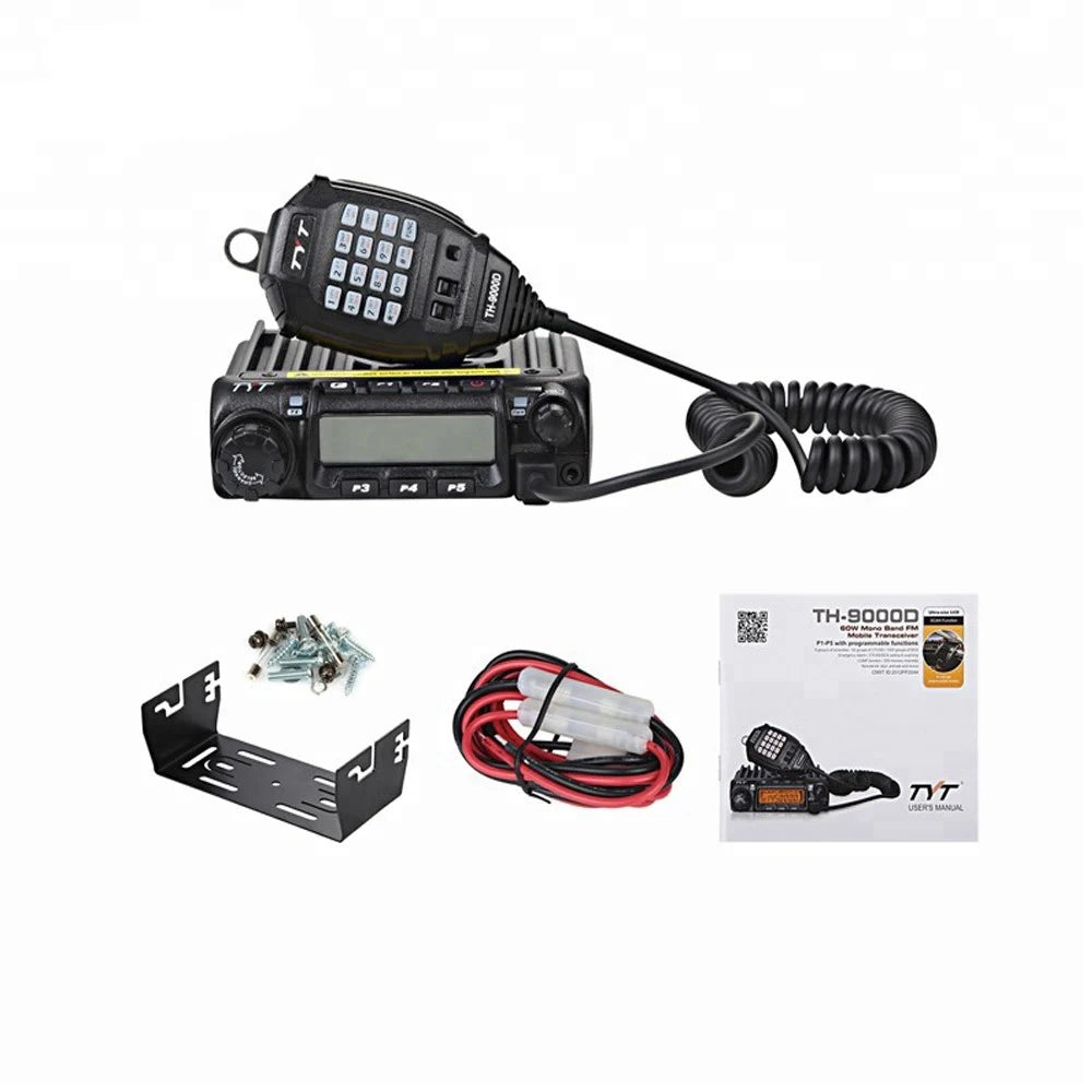 TYT TH-9000D PLUS 65W High Power Mobile Radio Mono/Single Band Transceiver 200 Channels Mobile Radio 136-174MHz