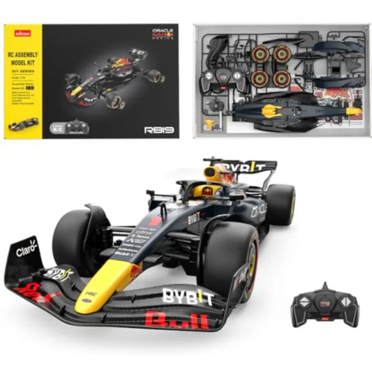 RASTAR 92600 1/16 Oracle RedBull F1 RB19 Collectible RC Car Building Kit in Red with Remote Controller - Ideal for Teens Adults