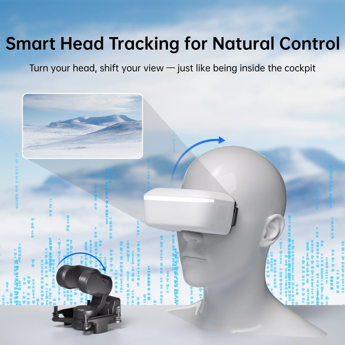 CADDX FPV Goggles L Walksnail Avatar HD 1920x1080 4.5 Inch LCD 4km Distance Head Tracking For GM Gimbal RC Cars Drones
