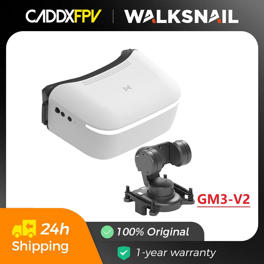 CADDX FPV Goggles L Walksnail Avatar HD 1920x1080 4.5 Inch LCD 4km Distance Head Tracking For GM Gimbal RC Cars Drones